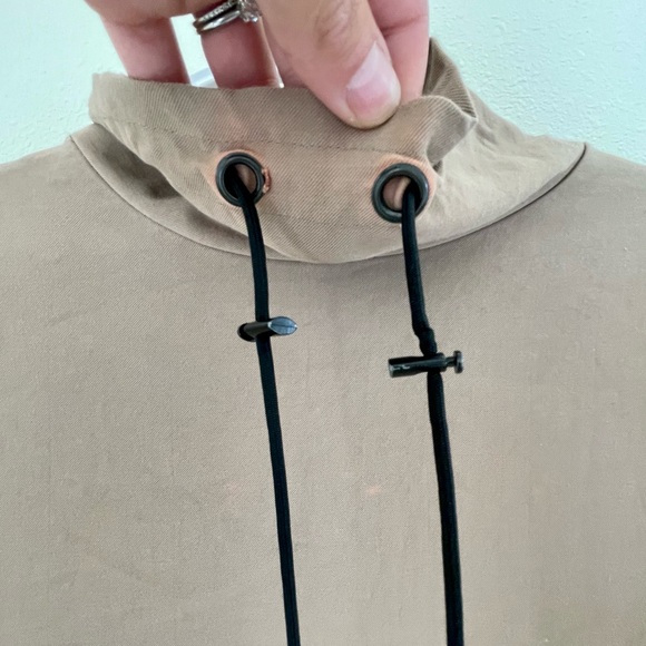 •Zara• Color block drawstring bottom mock neck dress - Picture 4 of 6